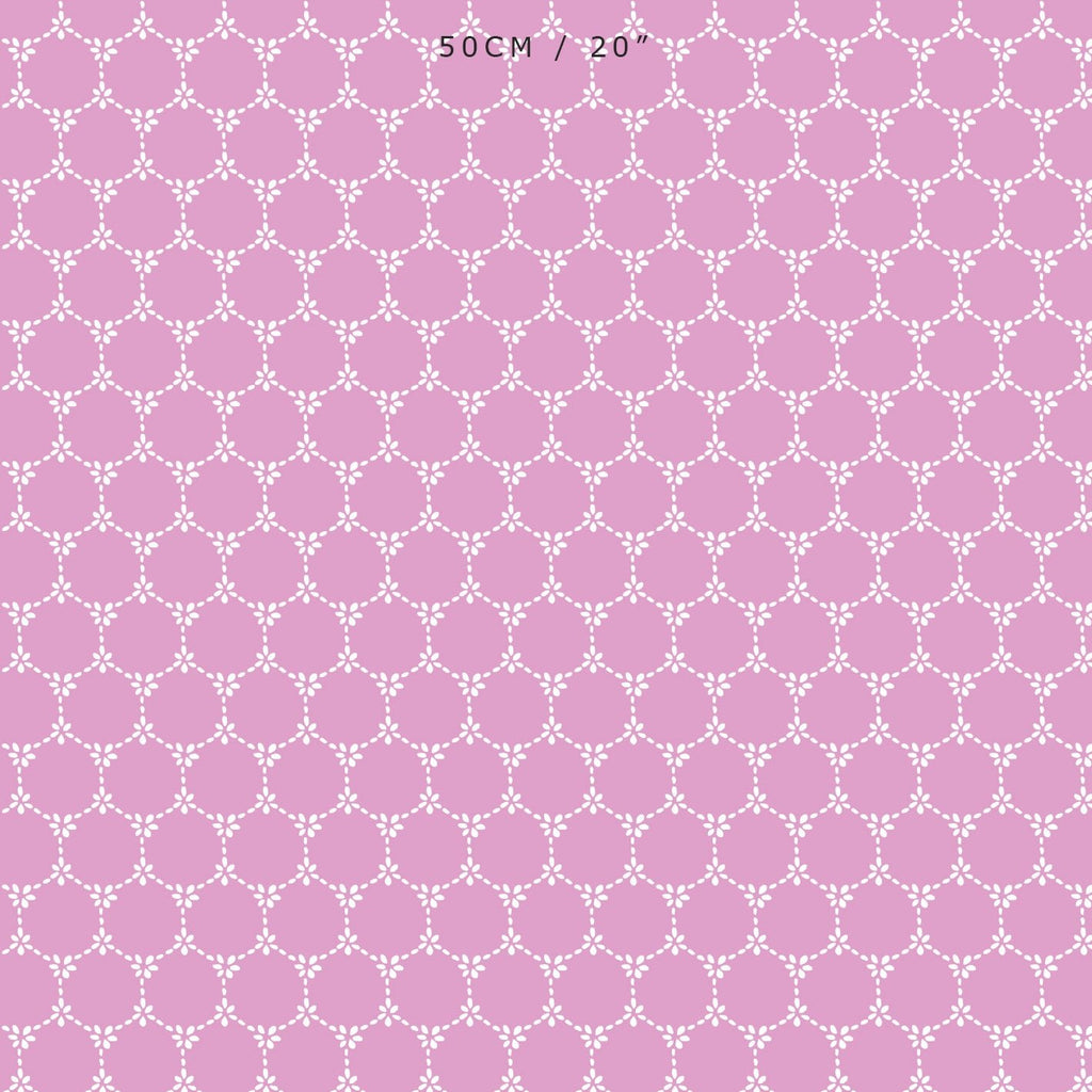 Daisy Chain Reverse Fabric - Tickled Pink - Hydrangea Lane Home