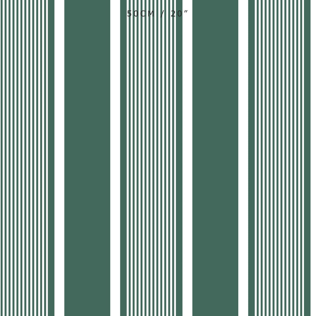 Deckchair Stripe Fabric - Leaf - Hydrangea Lane Home