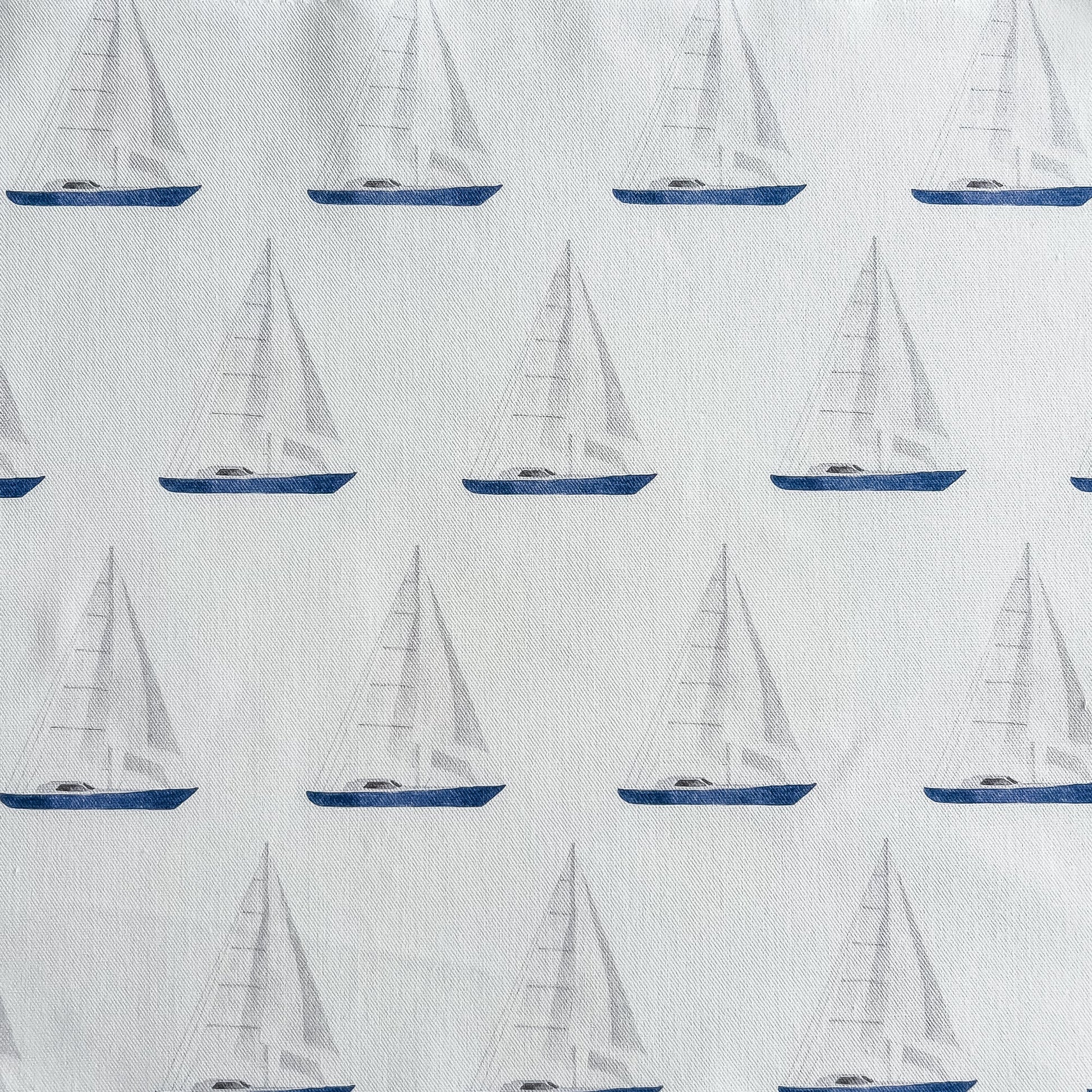 Fabric Remnant - Sail Boat Small Square - Hydrangea Lane Home