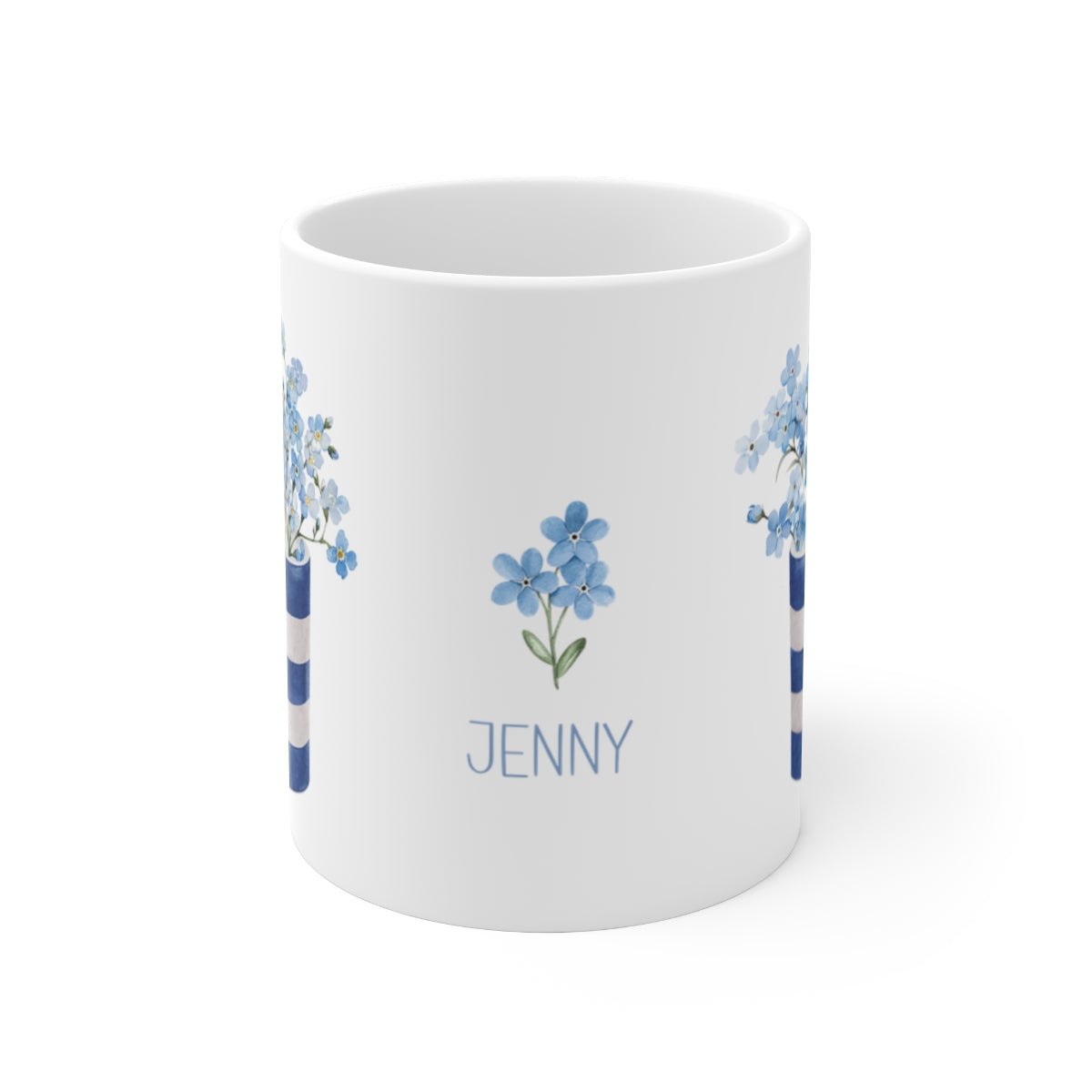 Forget Me Not Flowers Ceramic Mug - Hydrangea Lane Home