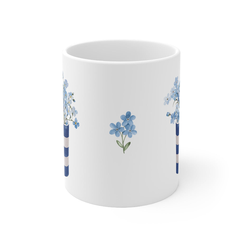 Forget Me Not Flowers Ceramic Mug - Hydrangea Lane Home