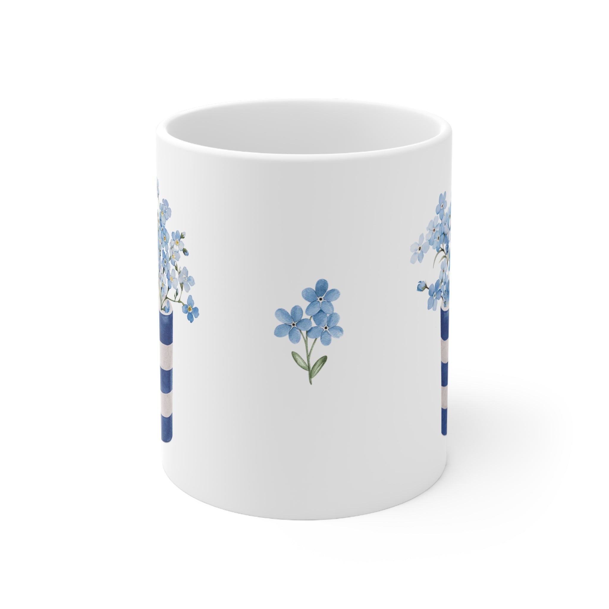 Forget Me Not Flowers Ceramic Mug - Hydrangea Lane Home