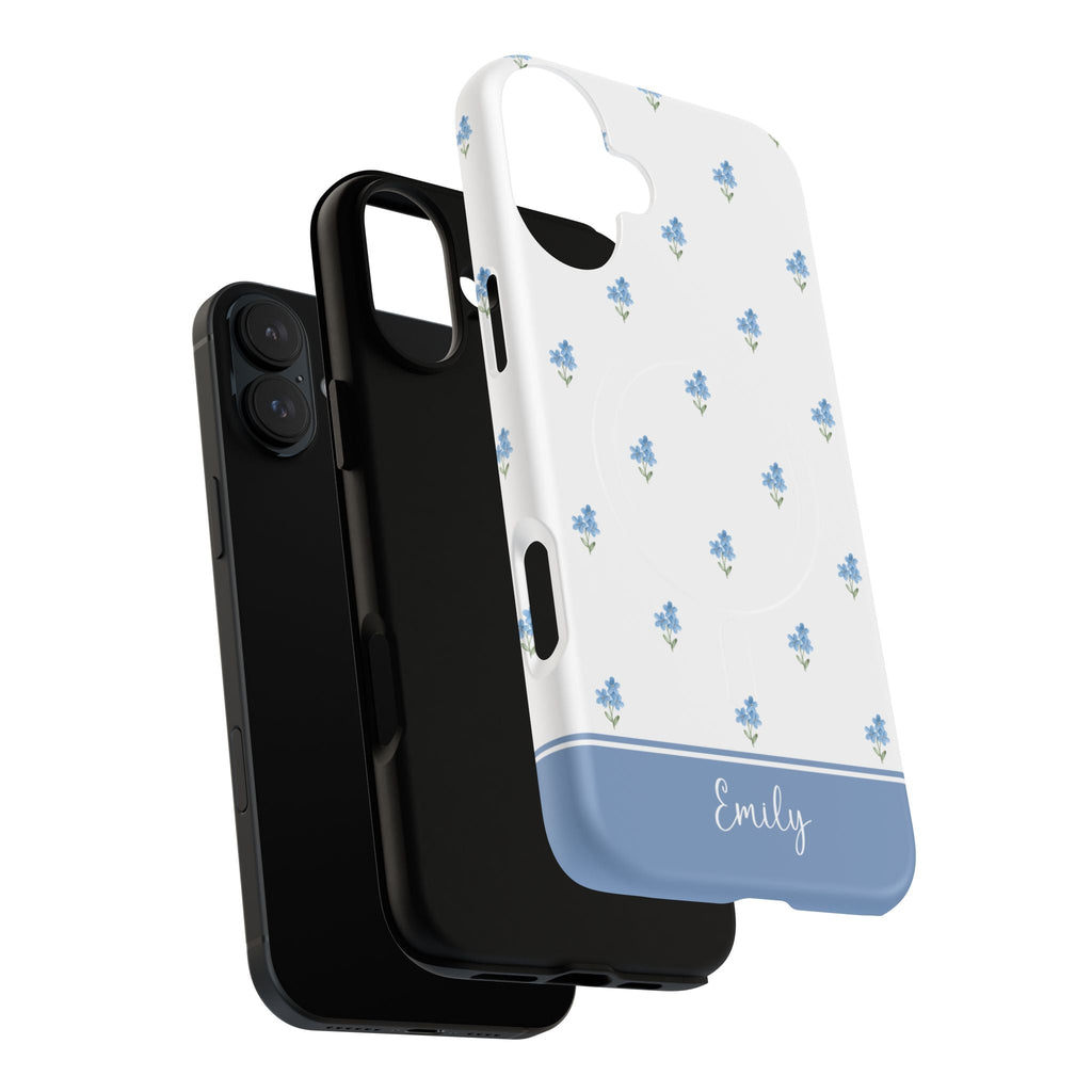 Forget Me Not MagSafe Tough iPhone Case - Hydrangea Lane Home
