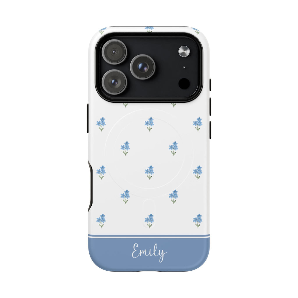 Forget Me Not MagSafe Tough iPhone Case - Hydrangea Lane Home