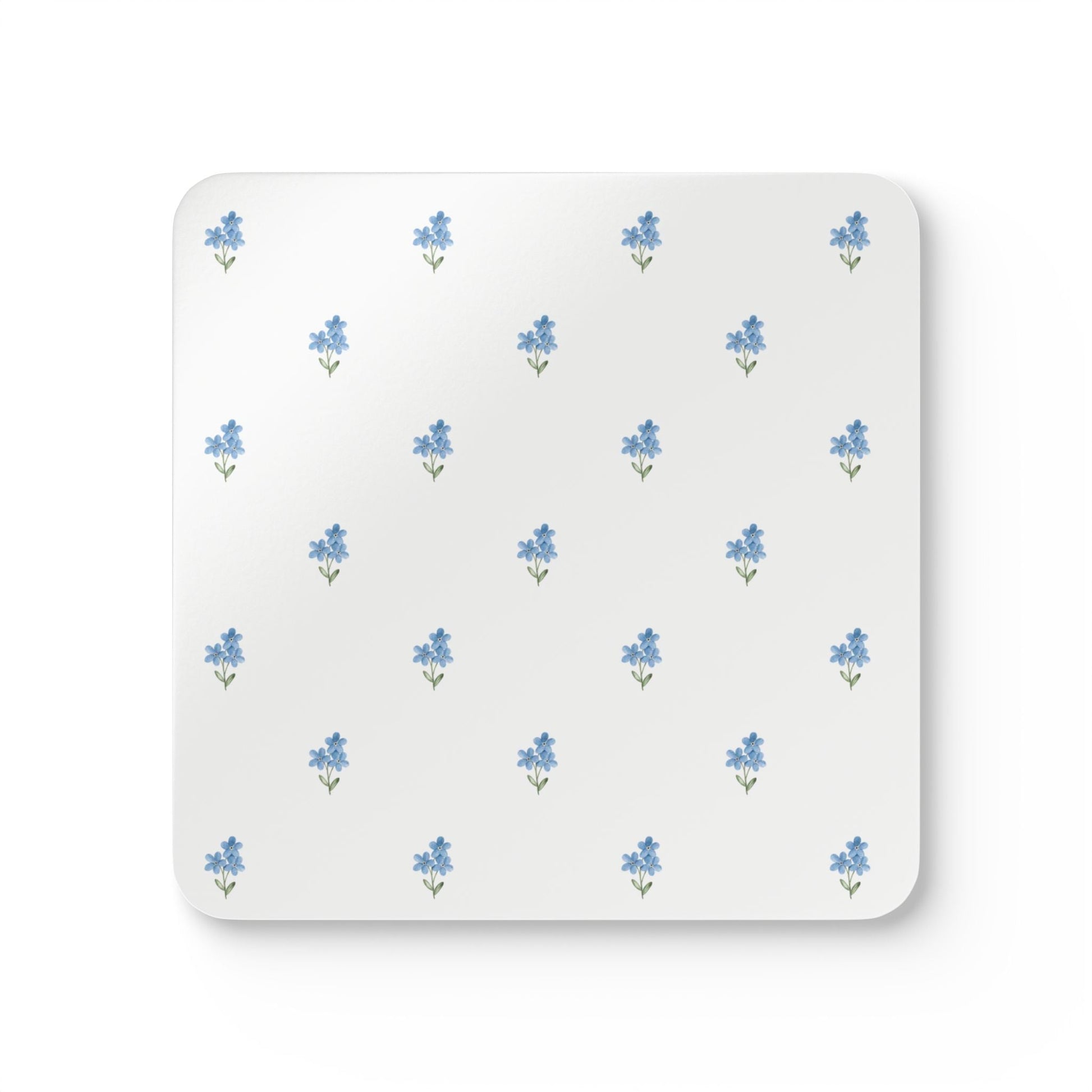 Forget Me Not Set of 4 Drink Coasters - Hydrangea Lane Home