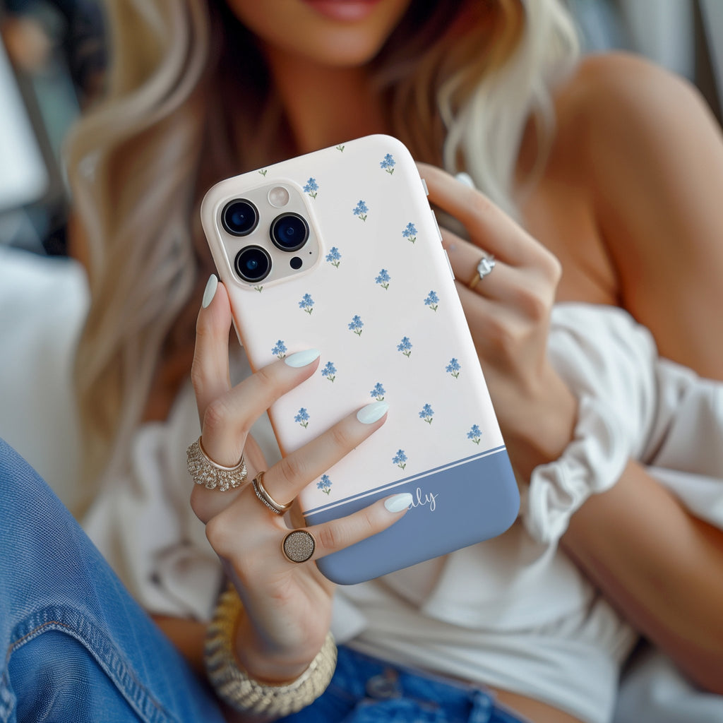 Forget Me Nots Tough iPhone Case - Hydrangea Lane Home