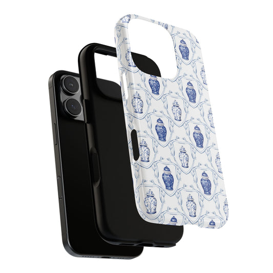 Ginger Jar Crest Tough iPhone Case - Hydrangea Lane Home