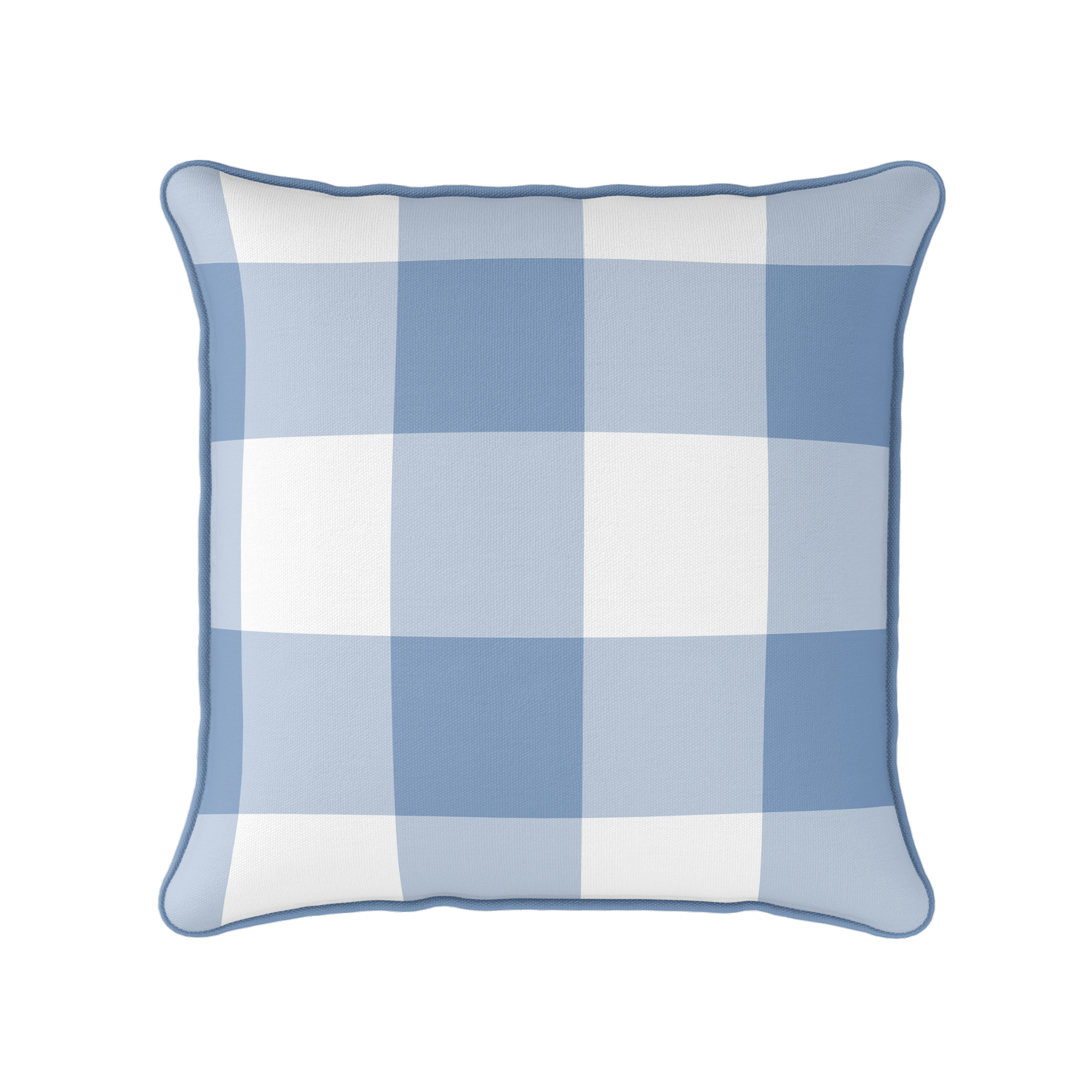 Gingham Check Jumbo Fabric - Breeze - Hydrangea Lane Home