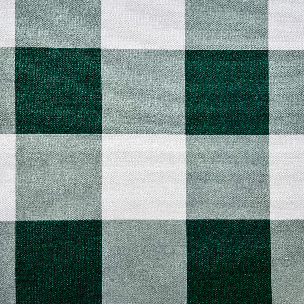 Gingham Check Medium Fabric - Leaf - Hydrangea Lane Home