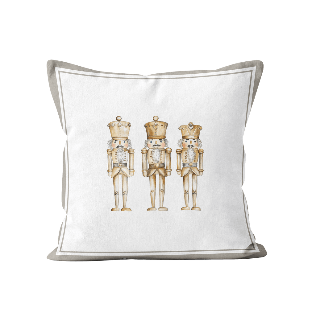 Gold Nutcracker Christmas Cushion/Pillow Cover - Hydrangea Lane Home