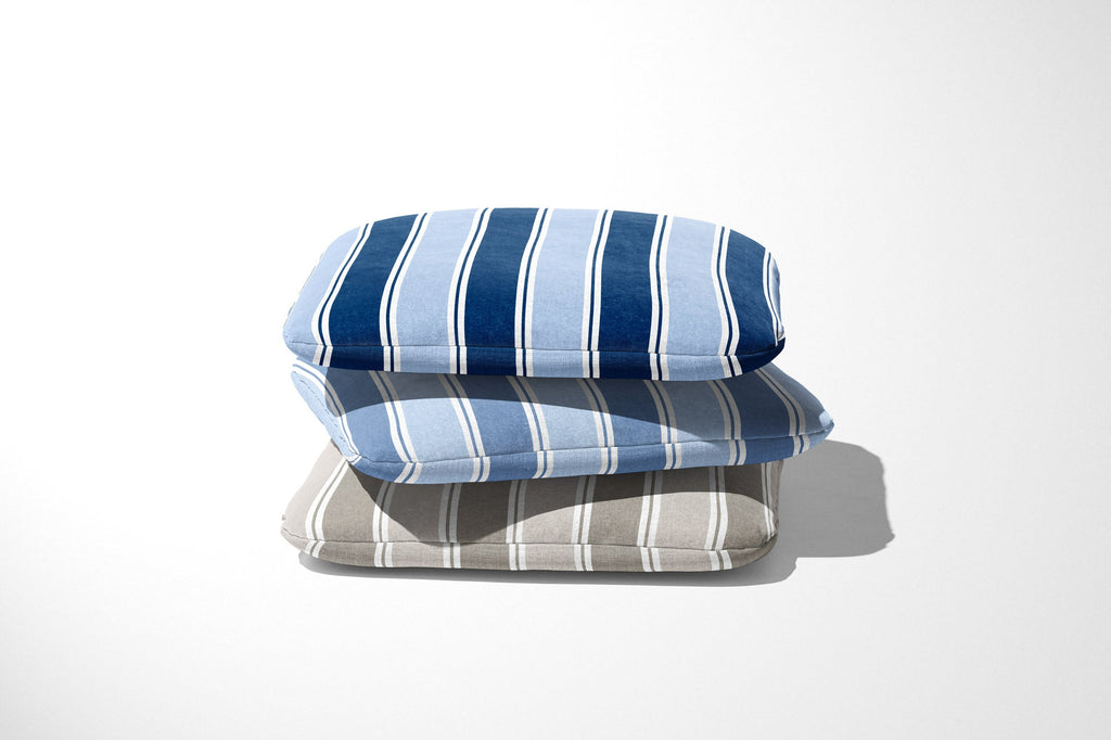 Grande Stripe Fabric - Chateaux - Linen - Hydrangea Lane Home