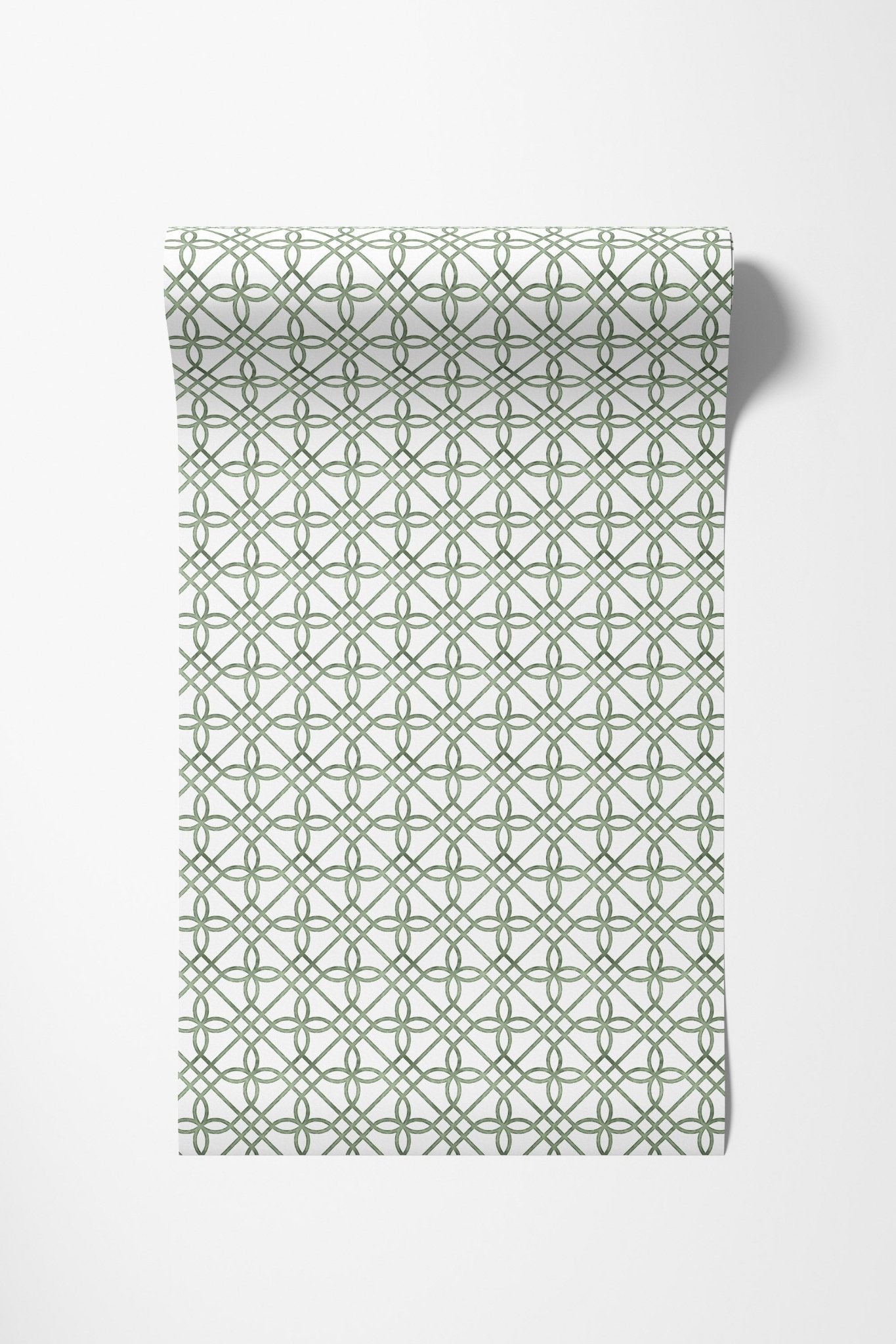 Greek Gate Rustic Wallpaper - Greens - Hydrangea Lane Home