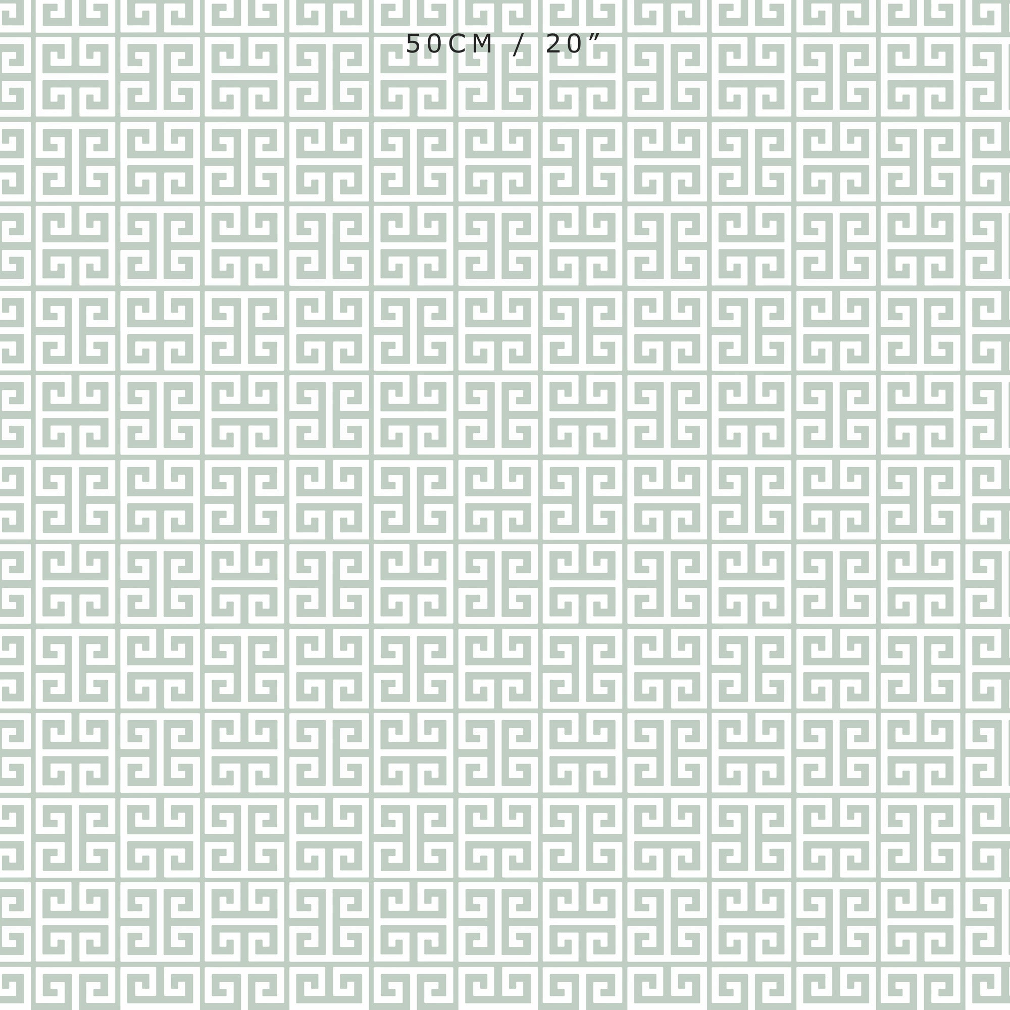 Greek Key Fabric - Eau De Nil - Hydrangea Lane Home