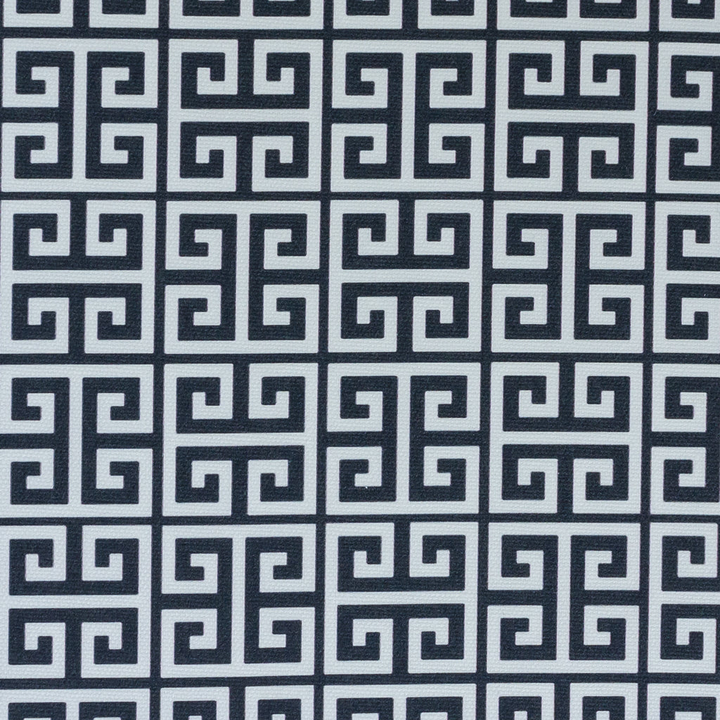 Greek Key Fabric - Graphite - Hydrangea Lane Home