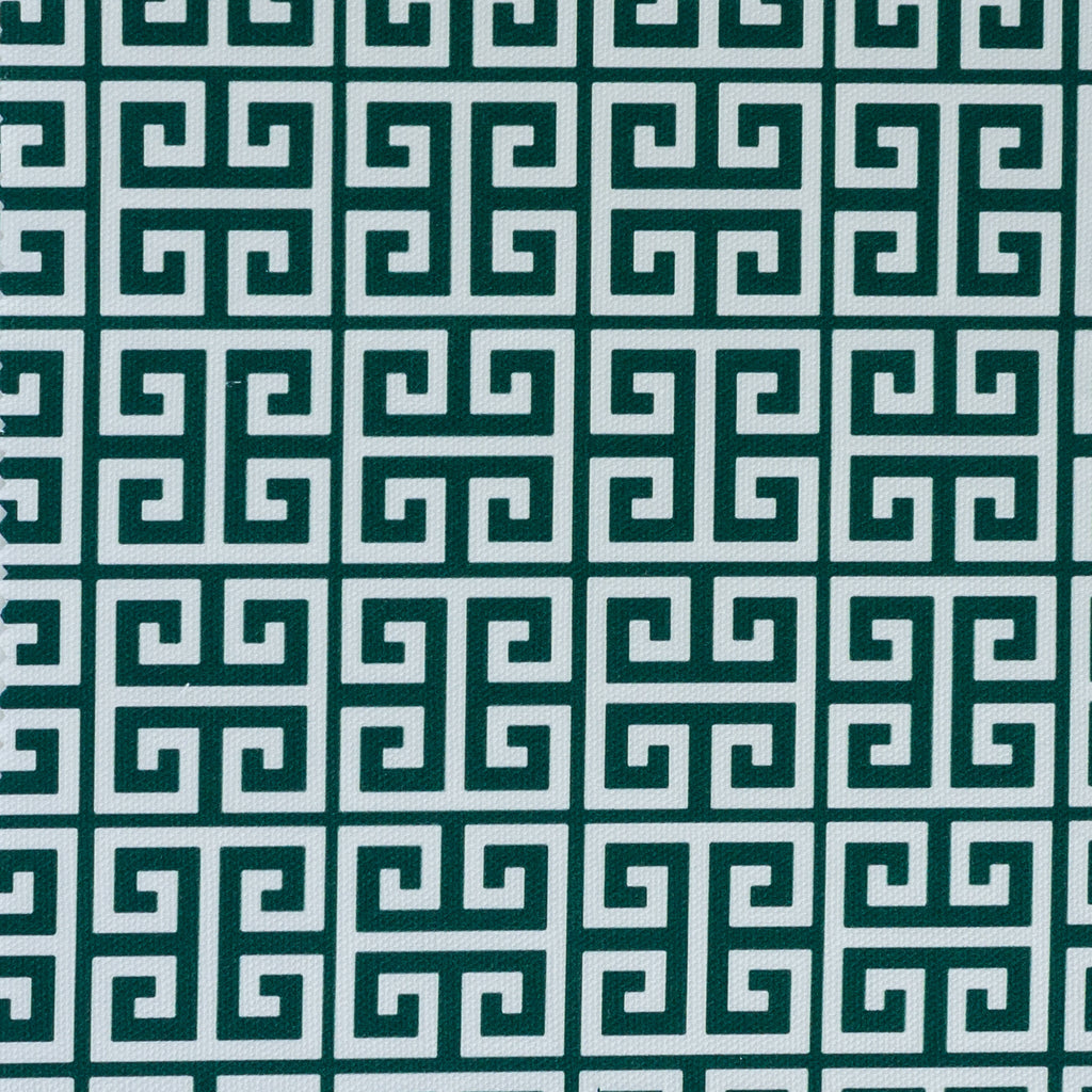 Greek Key Fabric - Leaf - Hydrangea Lane Home