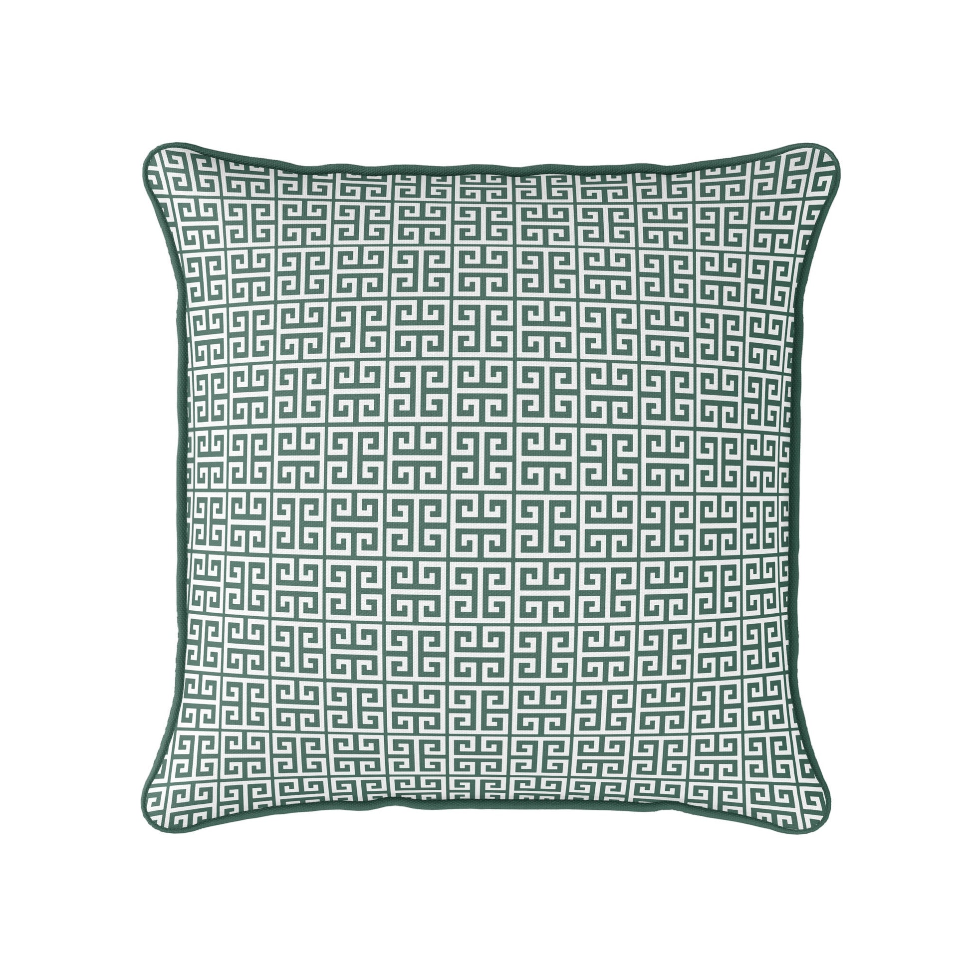 Greek Key Fabric - Leaf - Hydrangea Lane Home