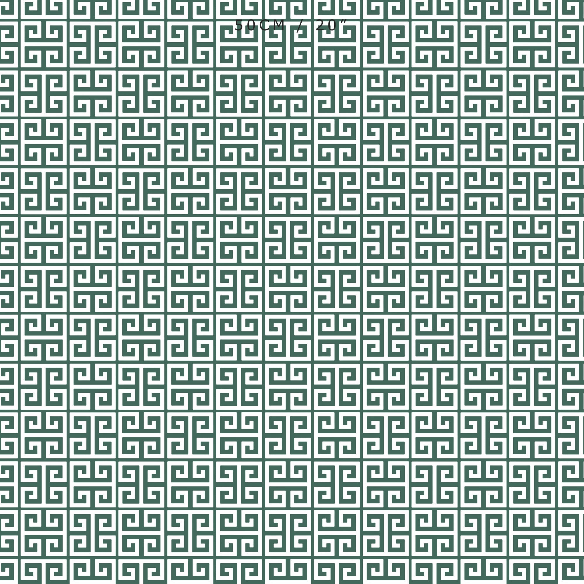 Greek Key Fabric - Leaf - Hydrangea Lane Home