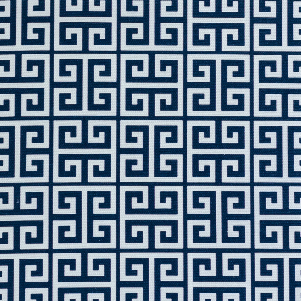 Greek Key Fabric - Navy - Hydrangea Lane Home