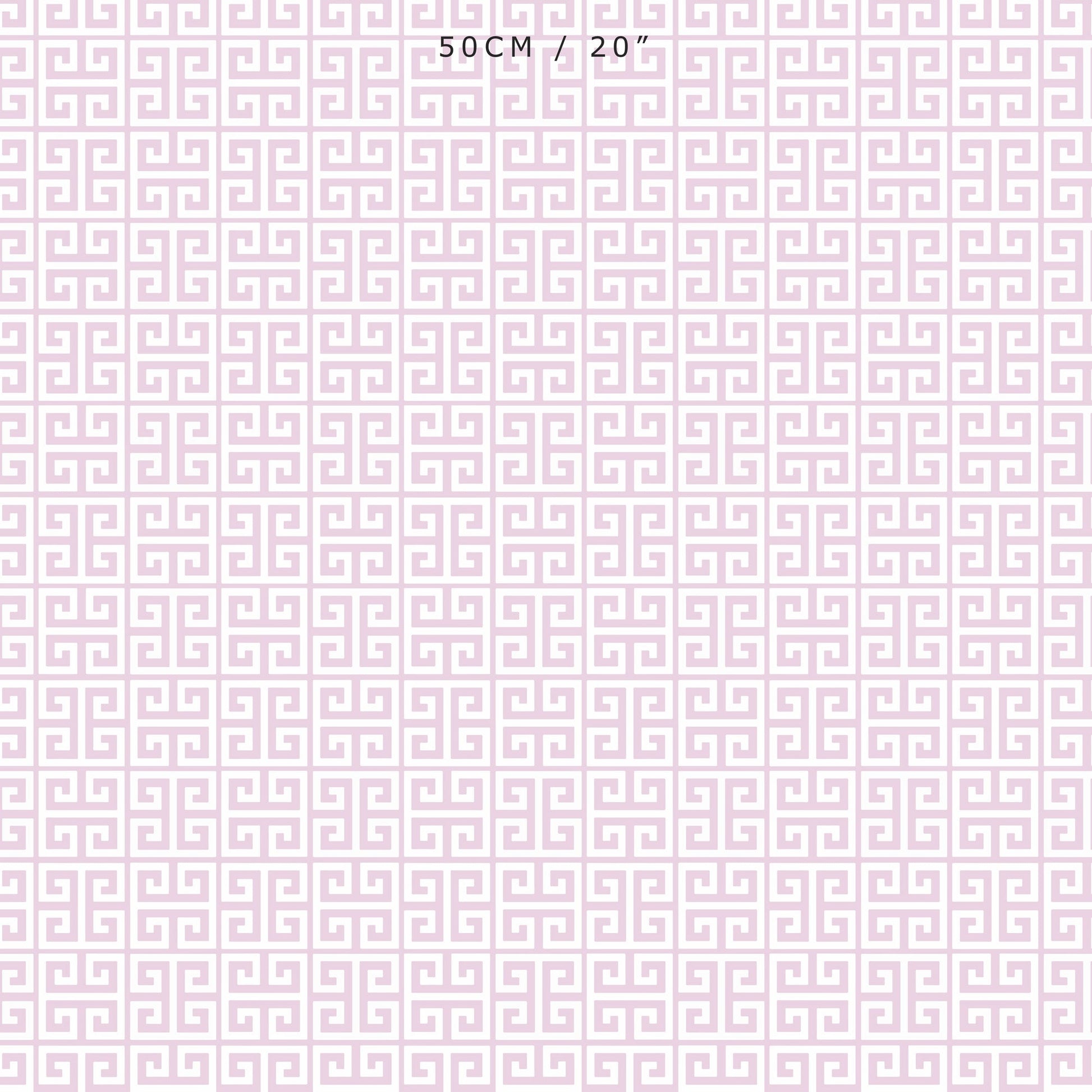 Greek Key Fabric - Peony - Hydrangea Lane Home