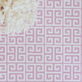 Greek Key Fabric - Tickled Pink - Hydrangea Lane Home