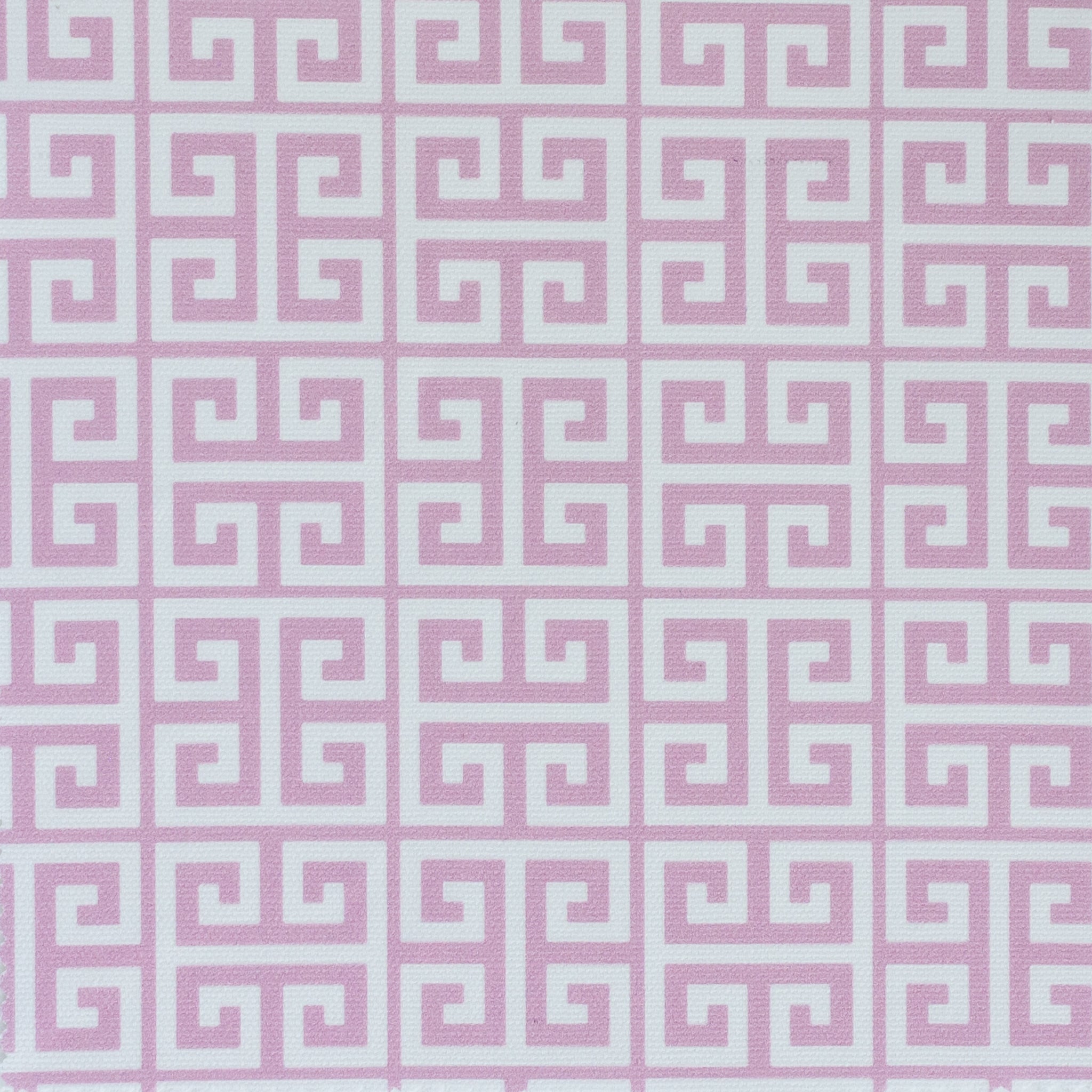 Greek Key Fabric - Tickled Pink - Hydrangea Lane Home