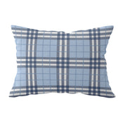 Highland Plaid Blue Cushion - Hydrangea Lane Home