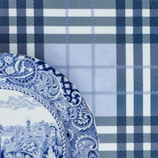 Highland Plaid Blue Fabric - Hydrangea Lane Home