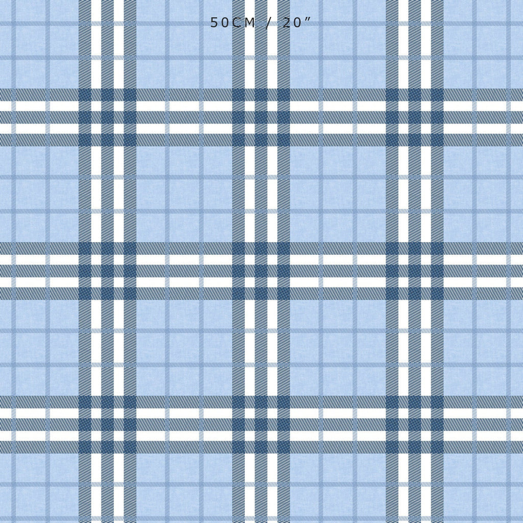 Highland Plaid Blue Fabric - Hydrangea Lane Home