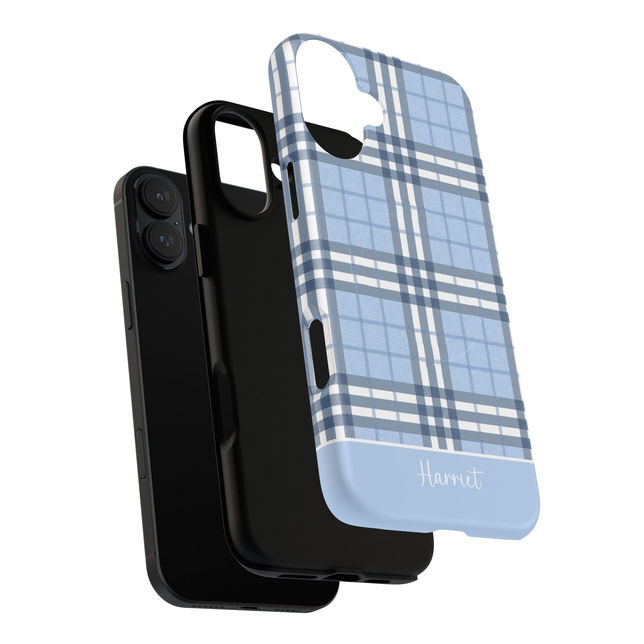 Highland Plaid Blue MagSafe Tough iPhone Case - Hydrangea Lane Home