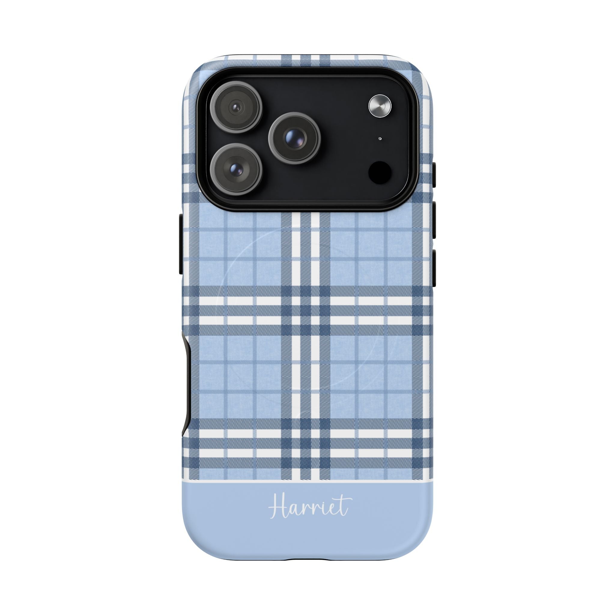 Highland Plaid Blue MagSafe Tough iPhone Case - Hydrangea Lane Home