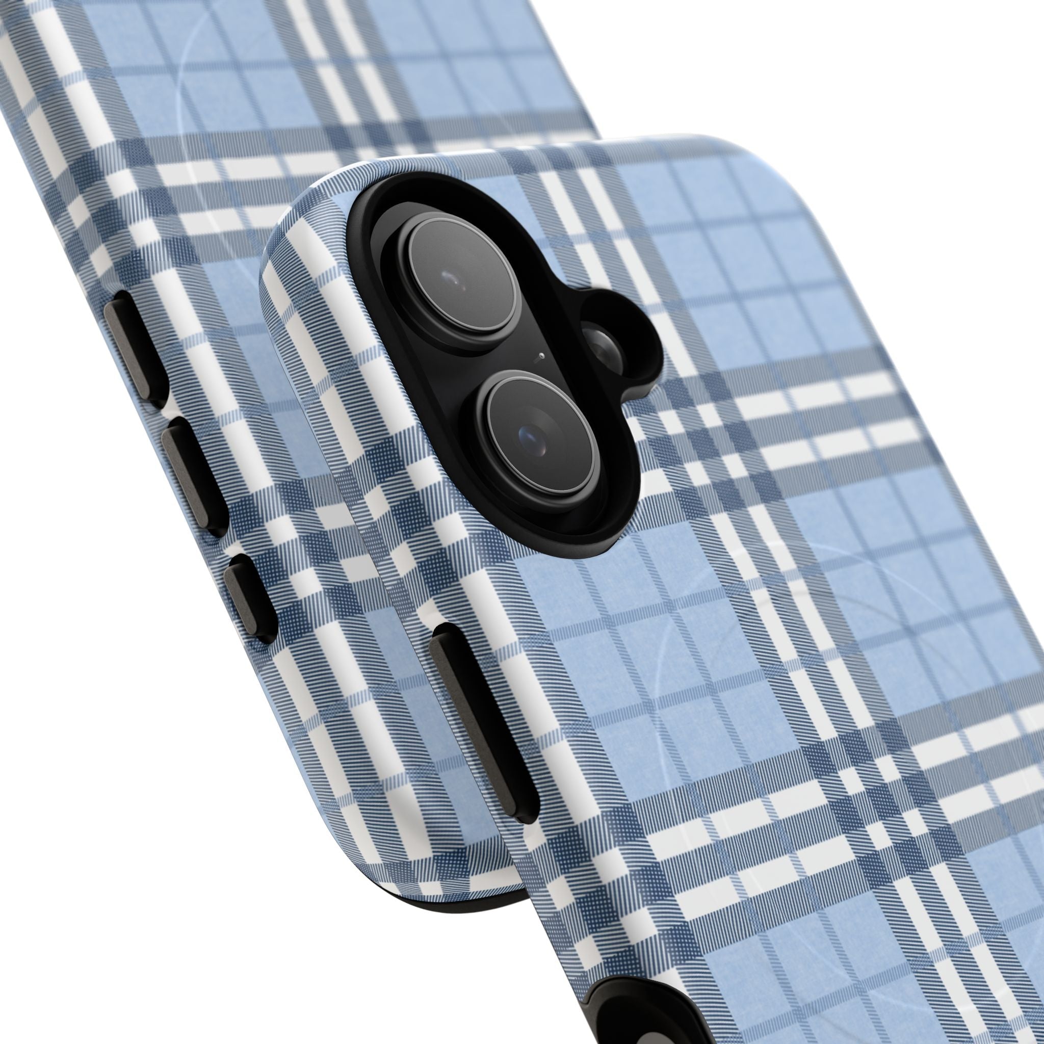 Highland Plaid Blue MagSafe Tough iPhone Case - Hydrangea Lane Home