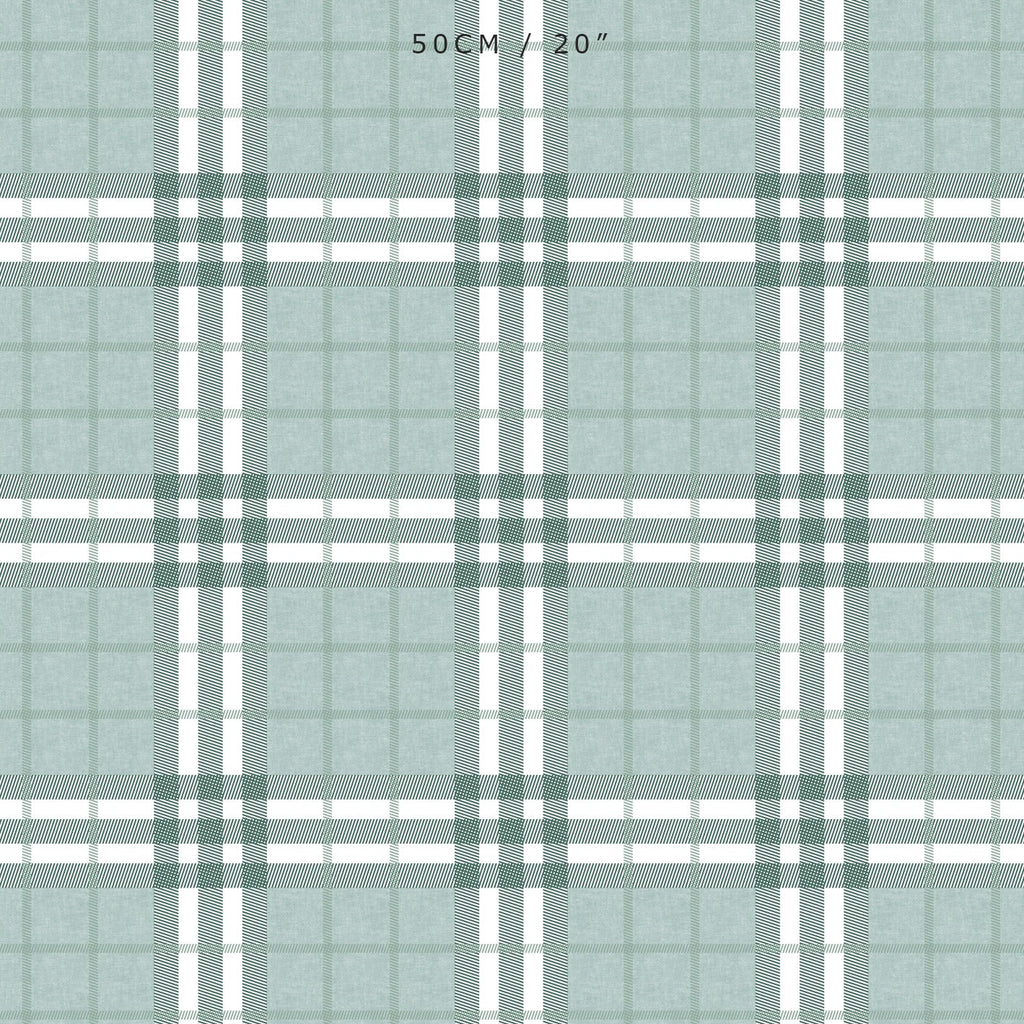 Highland Plaid Green Fabric - Hydrangea Lane Home