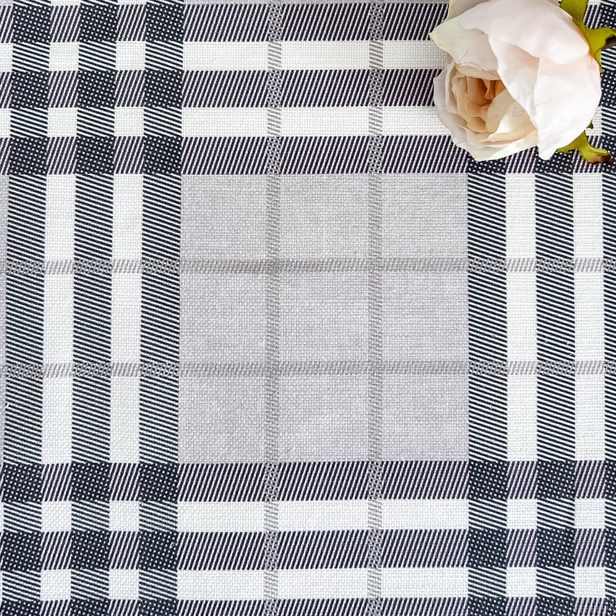 Highland Plaid Neutral Fabric - Hydrangea Lane Home