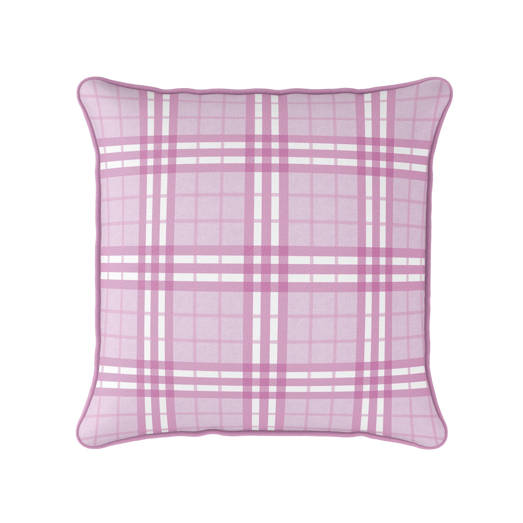 Highland Plaid Pink Cushion - Hydrangea Lane Home