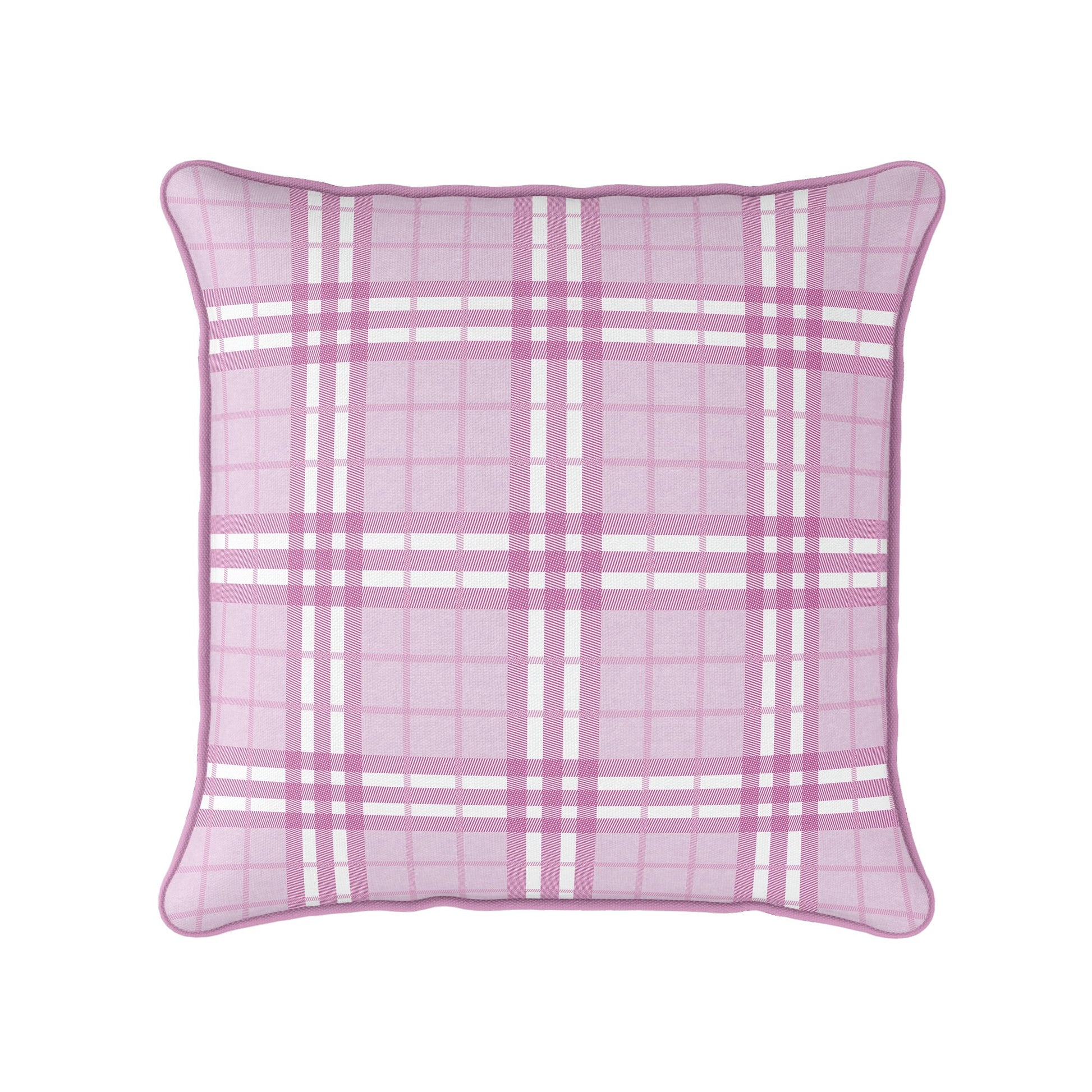 Highland Plaid Pink Cushion - Hydrangea Lane Home