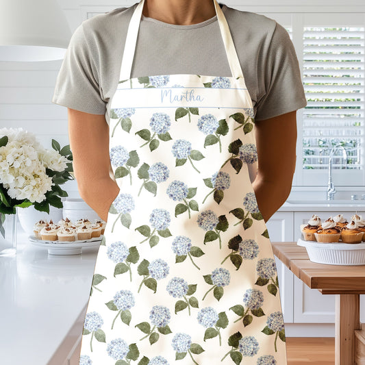 Hydrangea Bloom Blue Apron - Hydrangea Lane Home