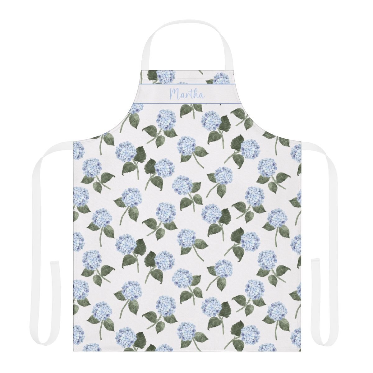 Hydrangea Bloom Blue Apron with Personalisation - Hydrangea Lane Home