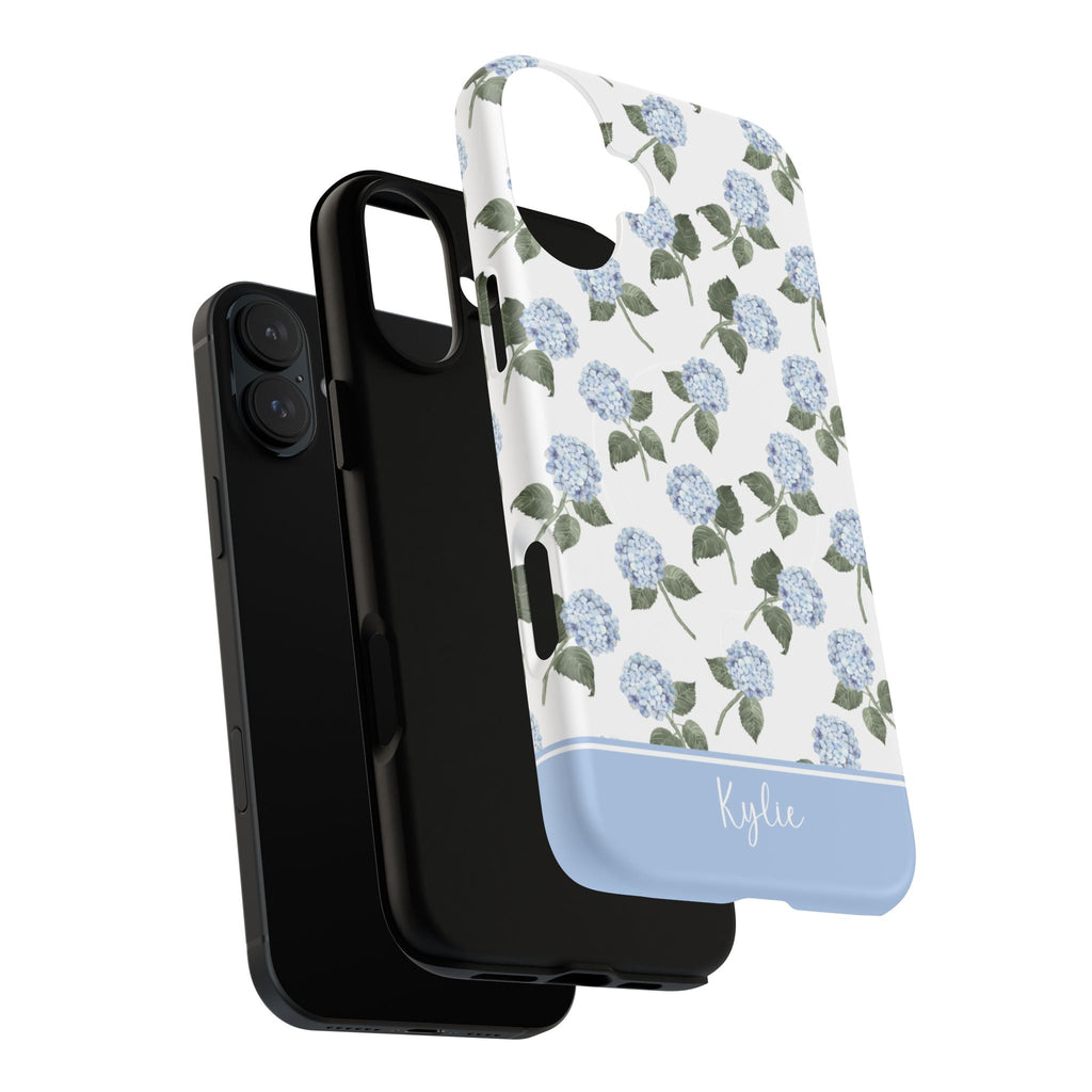 Hydrangea Bloom Blue MagSafe Tough iPhone Case - Hydrangea Lane Home