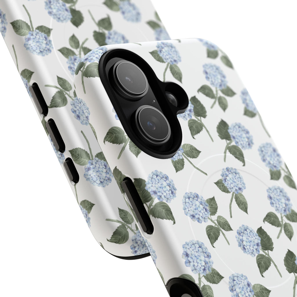 Hydrangea Bloom Blue MagSafe Tough iPhone Case - Hydrangea Lane Home