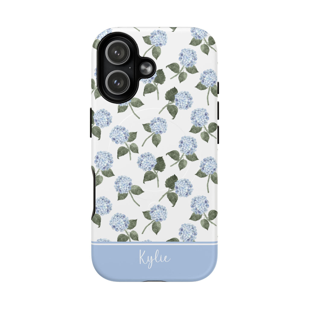 Hydrangea Bloom Blue MagSafe Tough iPhone Case - Hydrangea Lane Home