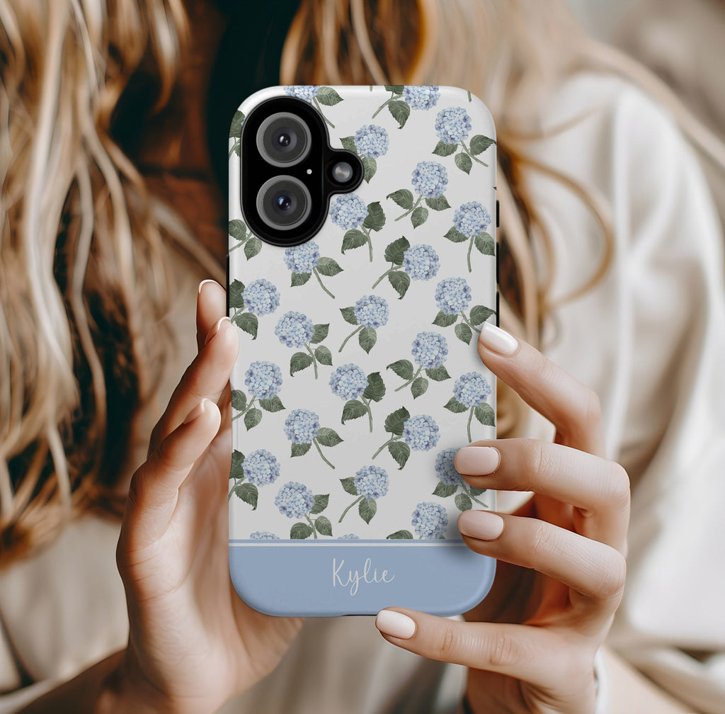 Hydrangea Bloom Blue Tough iPhone Case - Hydrangea Lane Home