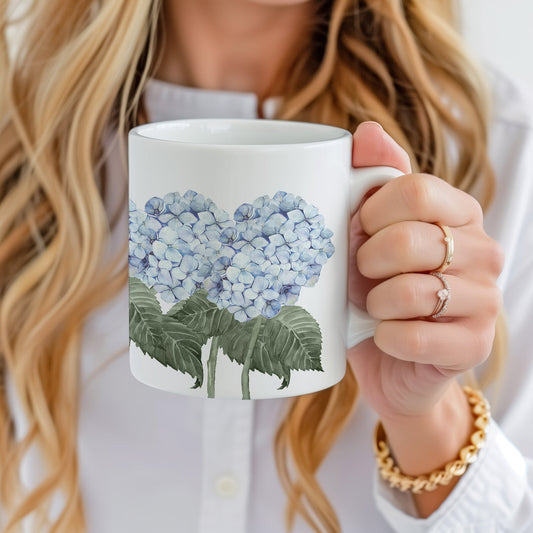 Hydrangea Bloom Floral Ceramic Mug - Hydrangea Lane Home