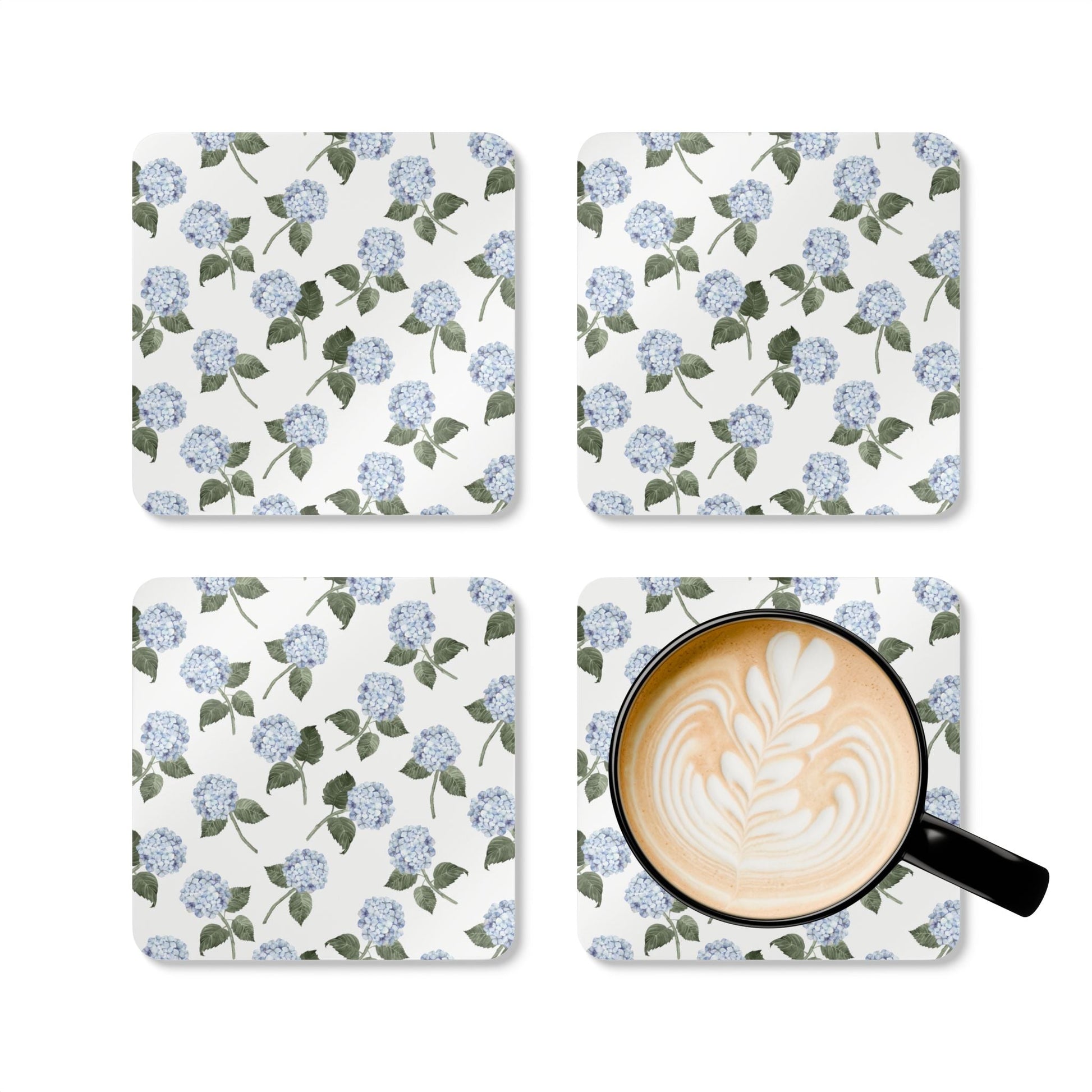 Hydrangea Bloom Set of 4 Drink Coasters - Hydrangea Lane Home