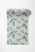 Hydrangea Bloom Wallpaper - White on Eau de Nil - Hydrangea Lane Home