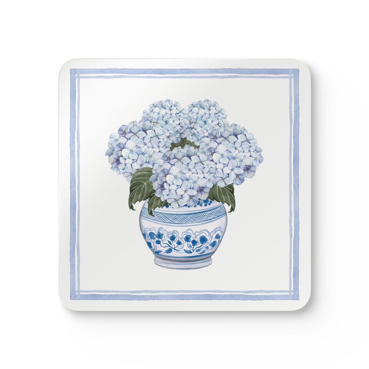 Hydrangea Chinoiserie Set of 4 Drink Coasters - Hydrangea Lane Home