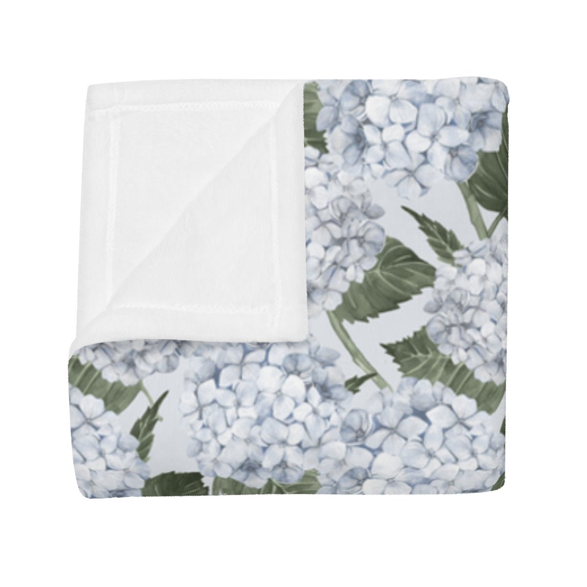 Hydrangea Garden Blue Soft Fleece Throw Blanket - Hydrangea Lane Home