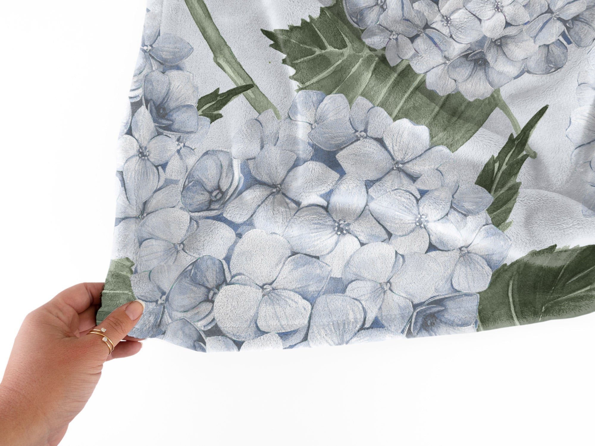 Hydrangea Garden Blue Soft Fleece Throw Blanket - Hydrangea Lane Home