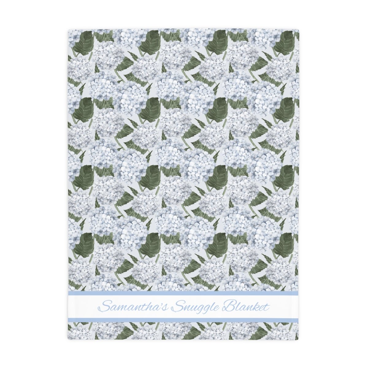 Hydrangea Garden Blue Soft Fleece Throw Blanket - Hydrangea Lane Home