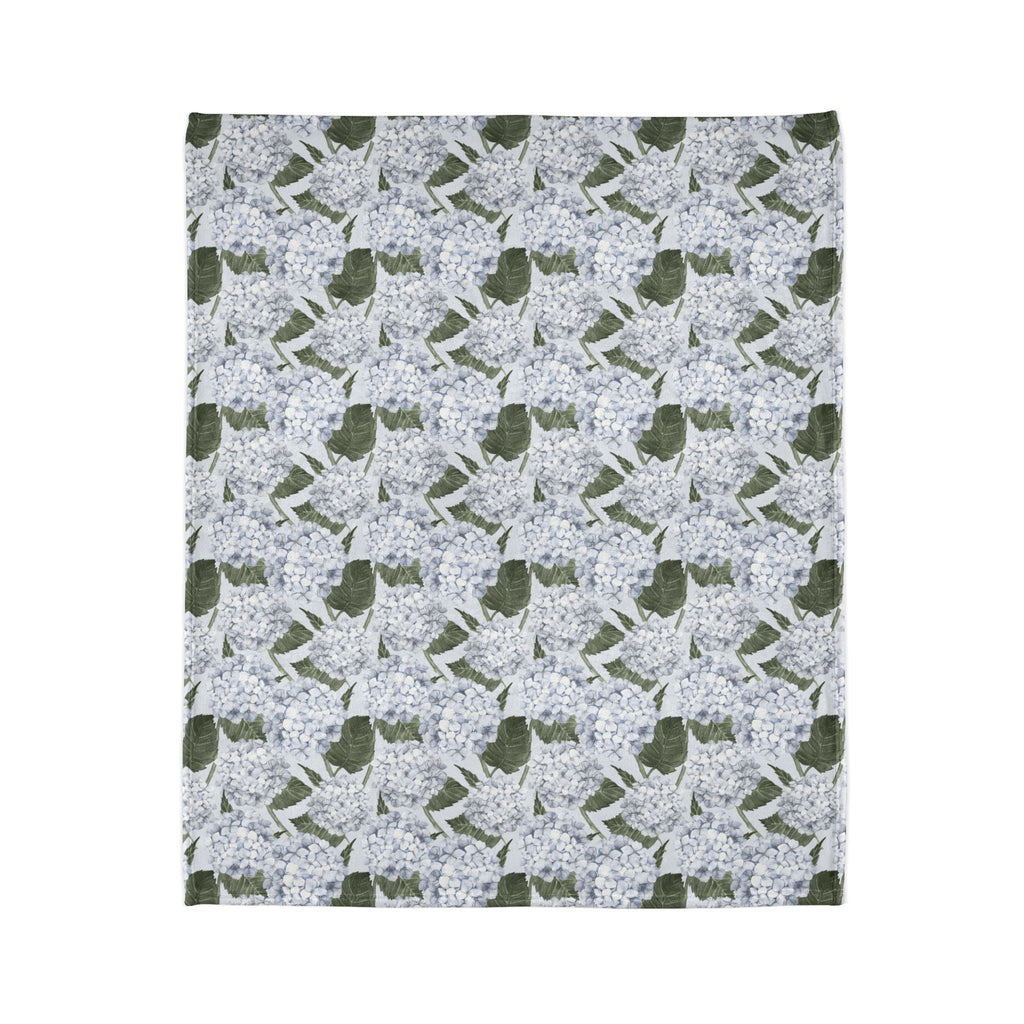 Hydrangea Garden Soft Fleece Blanket - Blue - Hydrangea Lane Home