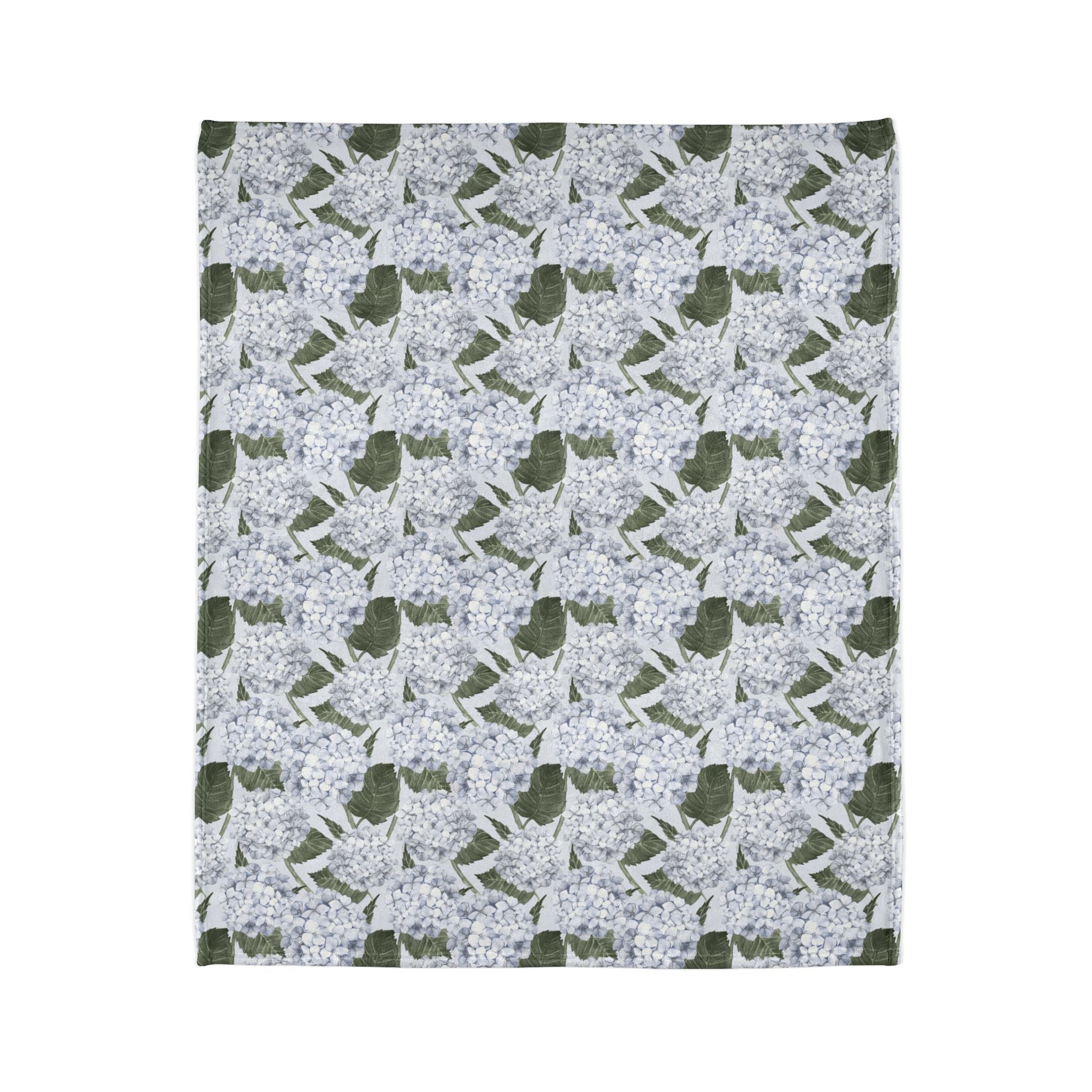 Hydrangea Garden Soft Fleece Blanket - Blue - Hydrangea Lane Home